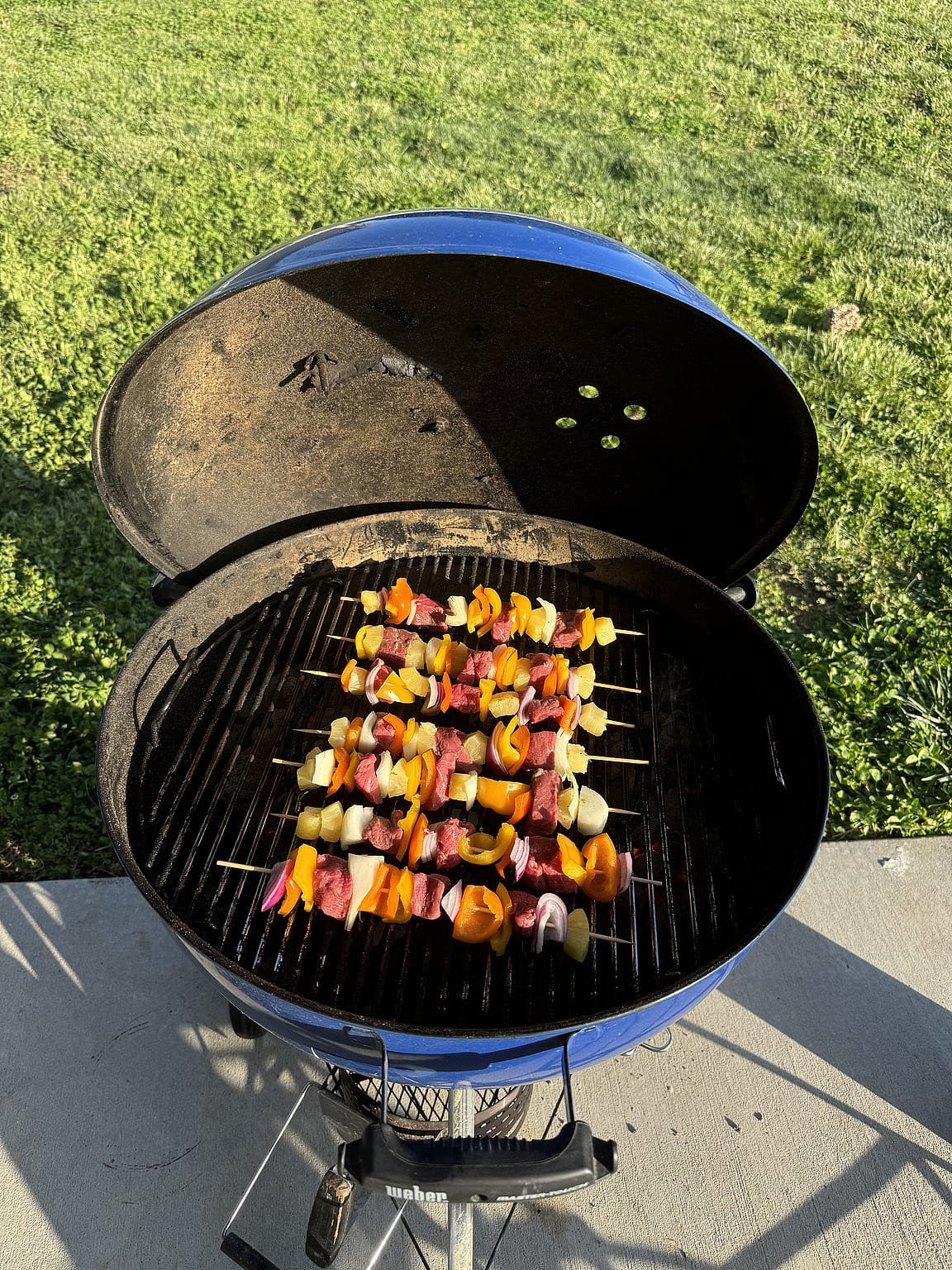 Grilled kebabs 🥩🫑🍍