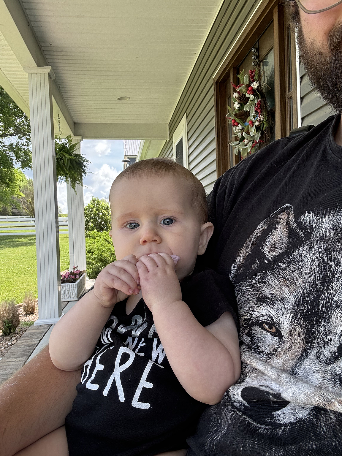 Lunch time porch sittin'