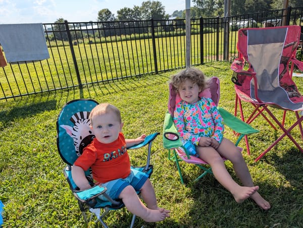 Back yard "beach" afternoon 🏖️